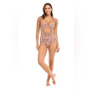 NEW Body Glove Smoothies Eli One-Piece Floral Swimsuit Medium